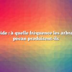 Réponse rapide : à quelle fréquence les arbres de noix de pécan produisent-ils
